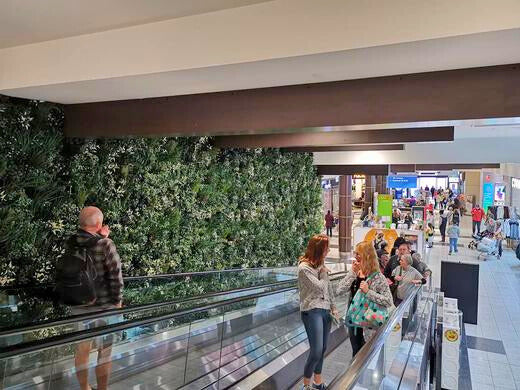 Shopping Centre Escalator Green Wall Orange Central Square